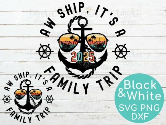 Aw Ship It: Family Trip Cruise Graphics & T-Shirt Designs