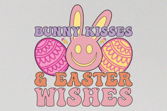 Bunny Kisses Easter Day Sublimation SVG