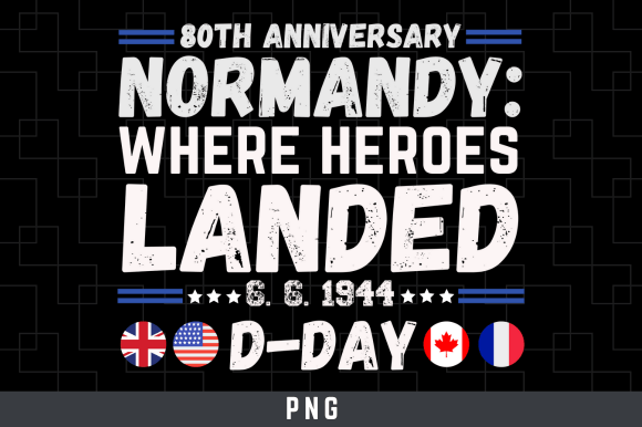 D-Day 80th Anniversary Graphics & T-Shirt Designs