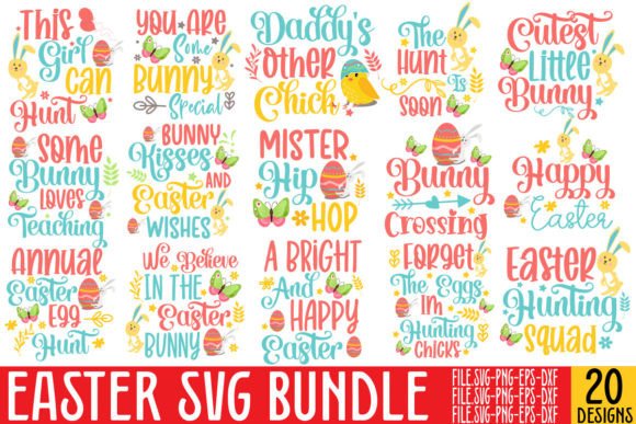 Easter SVG Bundle: Graphics for T-Shirt Designs
