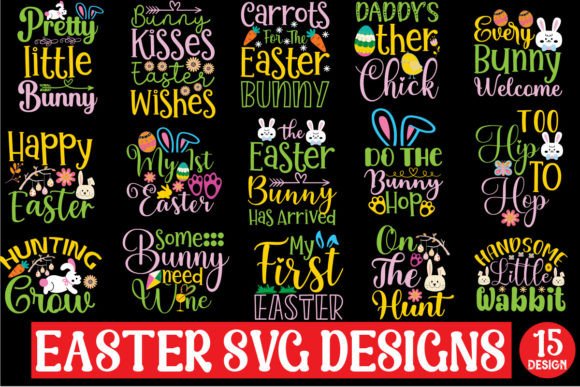 Easter SVG Designs Bundle: Graphics & T-Shirt Designs
