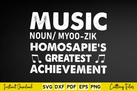 Music Noun Definition SVG Graphics for Crafts