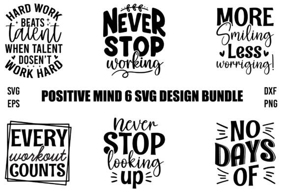 Positive Nind Svg Design Bundle: Graphics for T-Shirt Designs