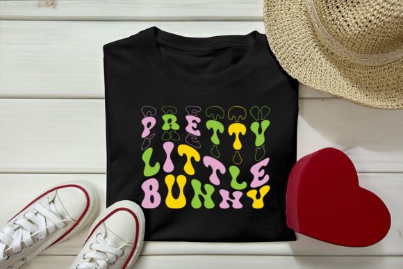 Pretty Little Bunny Retro Design Graphics