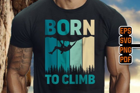 Retro-Inspired Climbing Tees Graphics