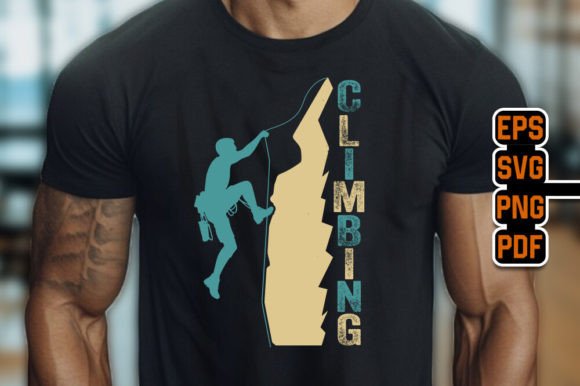 Rock Climbing Unique T-shirt Design