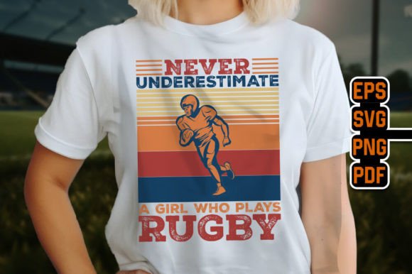 Rugby Retro Vintage Graphics & T-Shirt Designs
