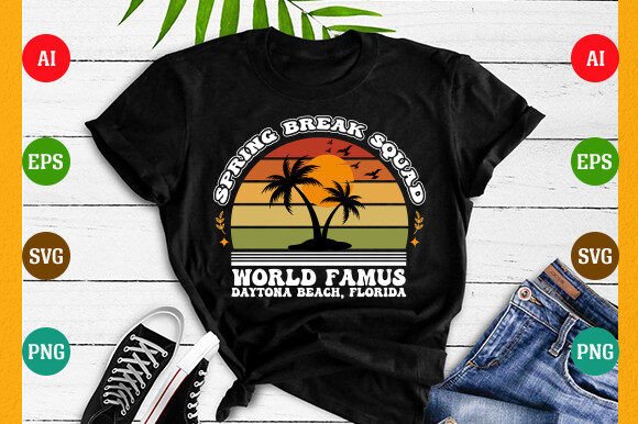 Spring Break Squad: Graphics & T-Shirt Designs