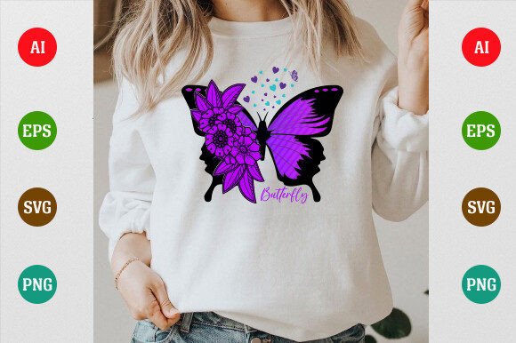 Y2K Butterfly T-Shirt Graphics and T-Shirt Designs